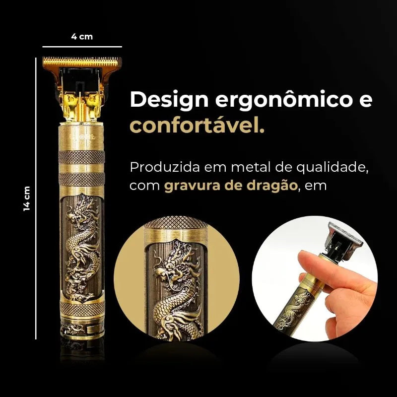 Barbeador Elétrico Masculino Profissional - Estilo Dragão