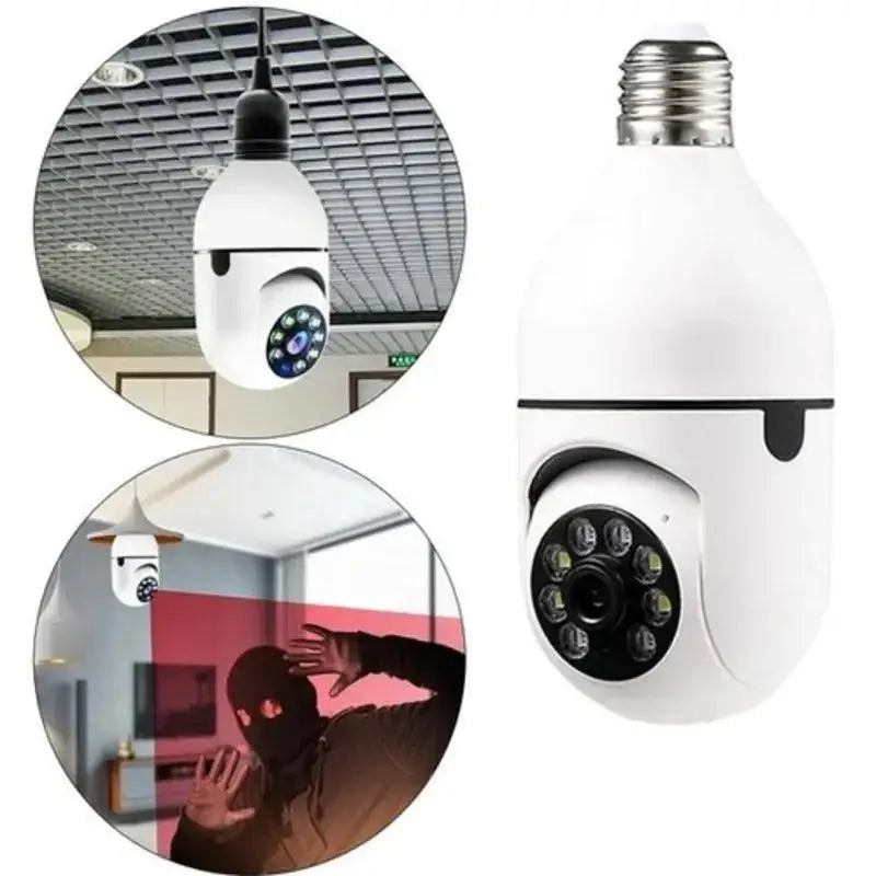 Câmera de Segurança Sem Fio IP WiFi 360 Com Bico de Plugue Yoosee Ptz Full HD Visão Noturna-Bivolt