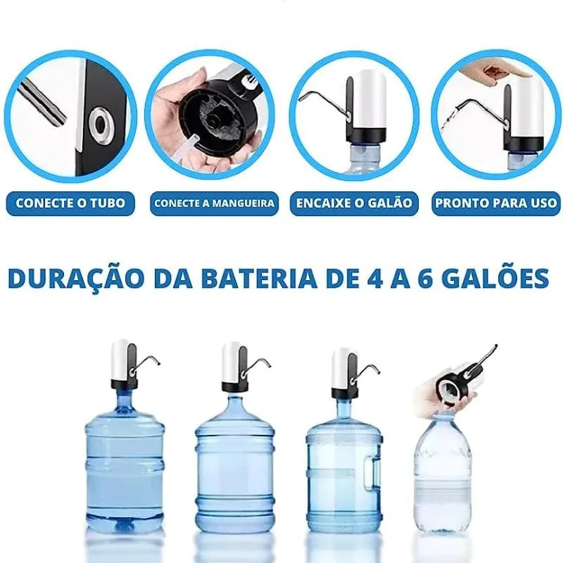 Bomba Elétrica de Água de Galão Para Torná-lo Bebedouro.